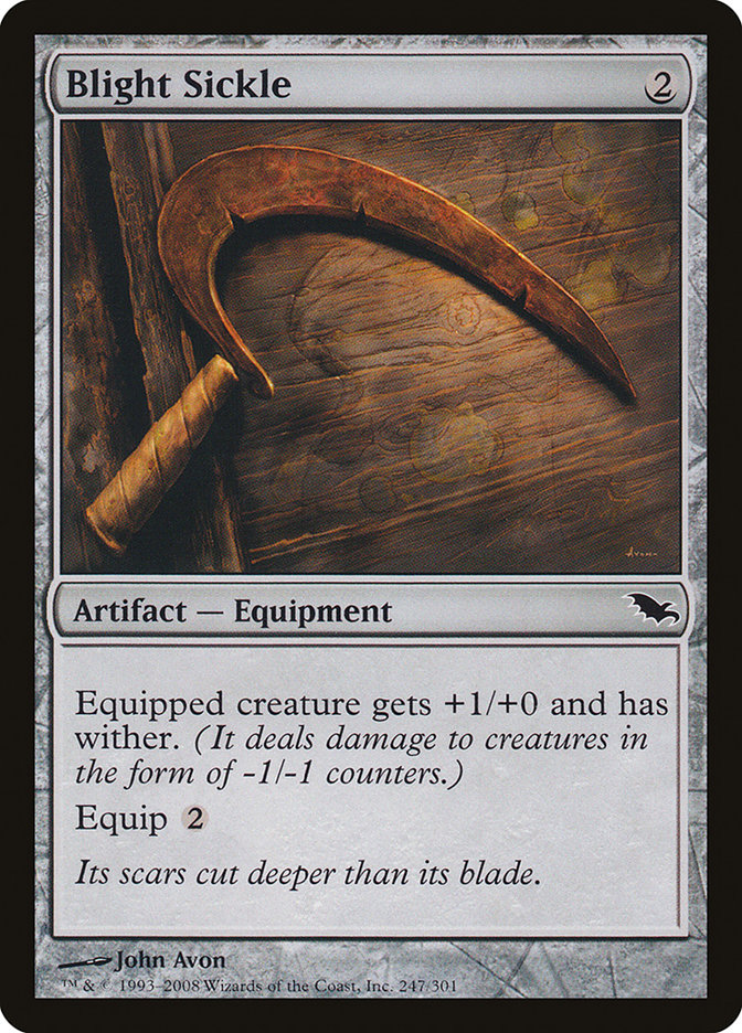 Magic the Gathering Card - Blight Sickle - MTG Circle