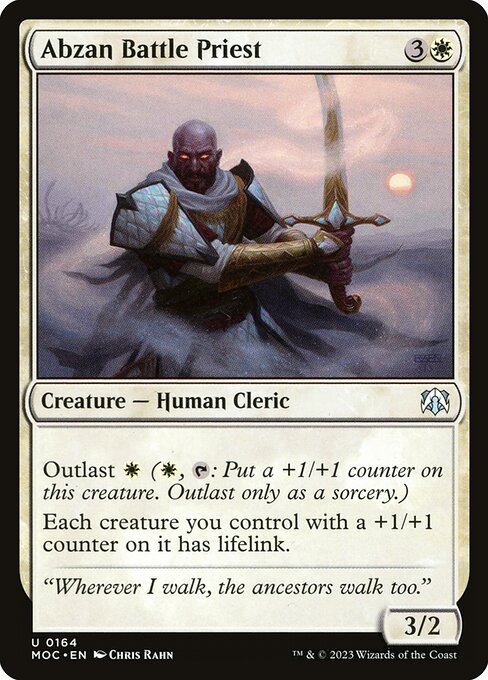 Magic the Gathering Card - Abzan Battle Priest - MTG Circle
