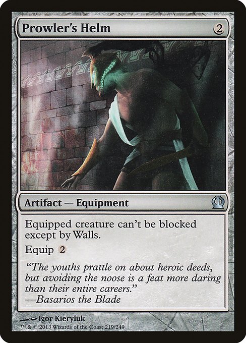 Magic the Gathering Card - Prowler's Helm - MTG Circle