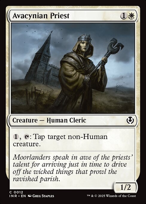 Magic the Gathering Card - Avacynian Priest - MTG Circle