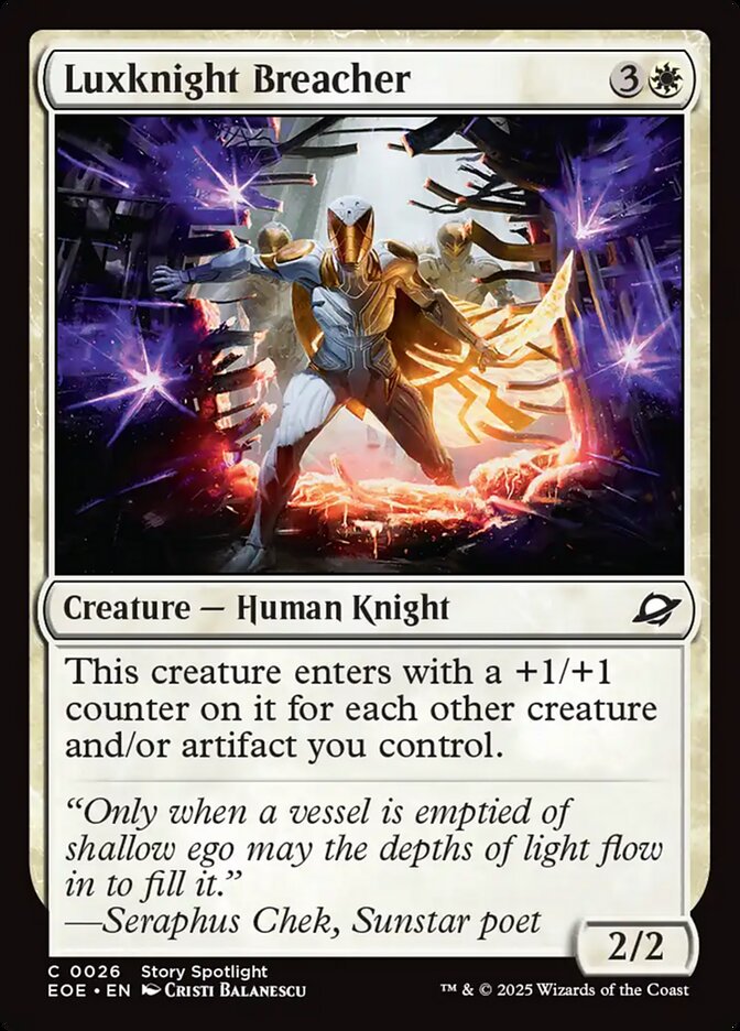 Magic the Gathering Card - Luxknight Breacher - MTG Circle