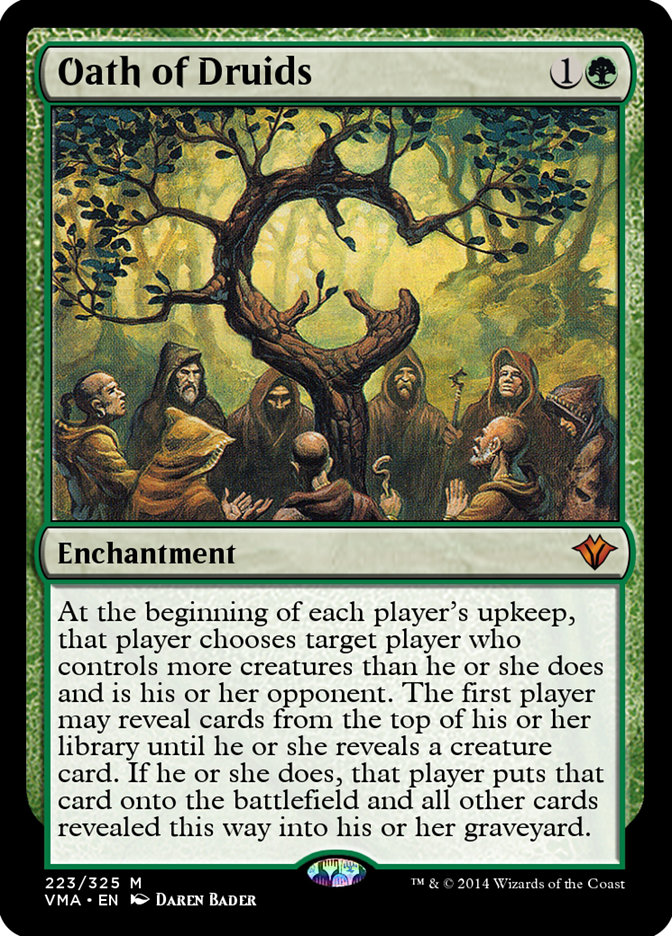 Magic the Gathering Card - Oath of Druids - MTG Circle