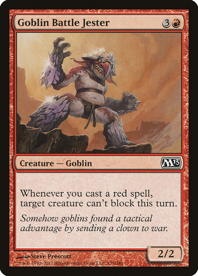 Magic the Gathering Card - Goblin Battle Jester - MTG Circle