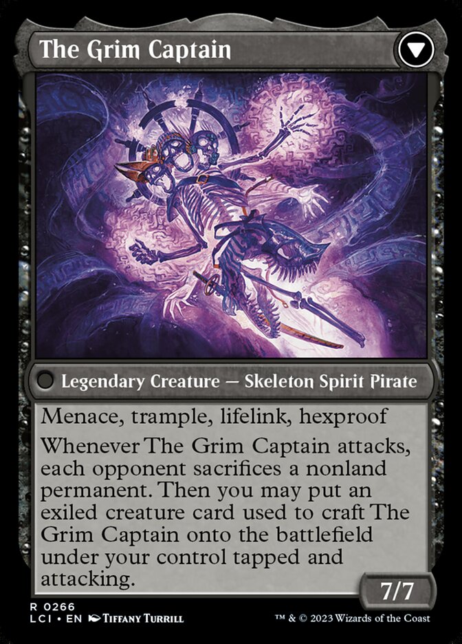 Magic the Gathering Card - The Grim Captain - MTG Circle