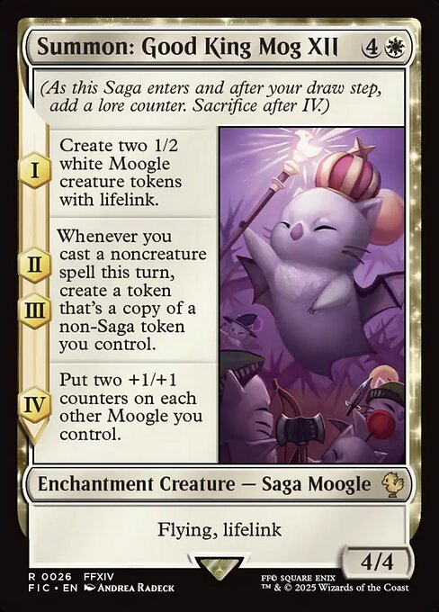 Magic the Gathering Card - Summon: Good King Mog XII - MTG Circle