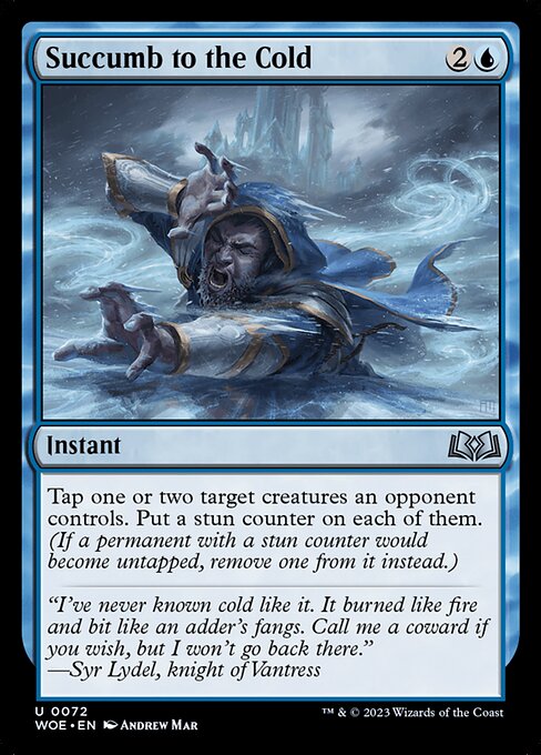 Magic the Gathering Card - Succumb to the Cold - MTG Circle