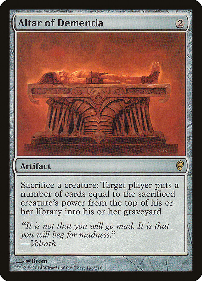 Magic the Gathering Card - Altar of Dementia - MTG Circle