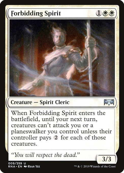 Magic the Gathering Card - Forbidding Spirit - MTG Circle