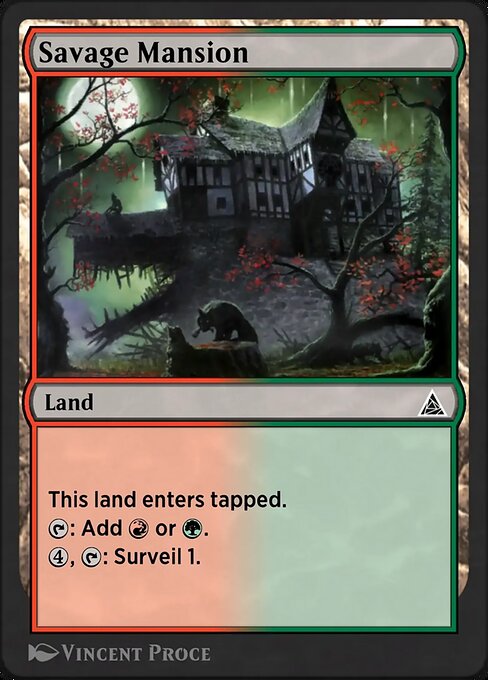 Magic the Gathering Card - Savage Mansion - MTG Circle