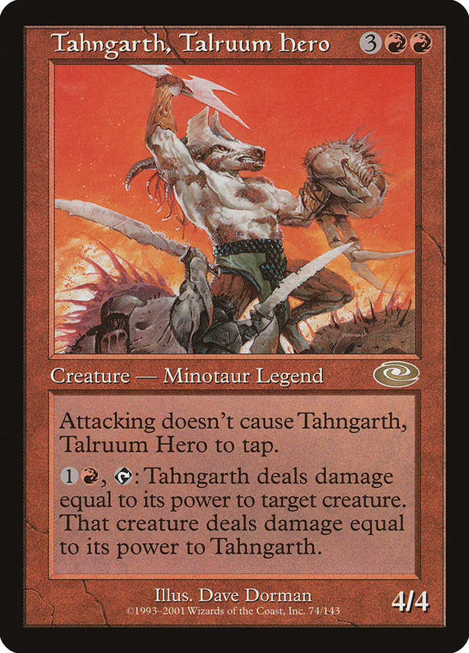 Magic the Gathering Card - Tahngarth, Talruum Hero - MTG Circle