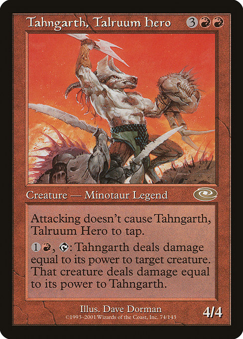 Magic the Gathering Card - Tahngarth, Talruum Hero - MTG Circle