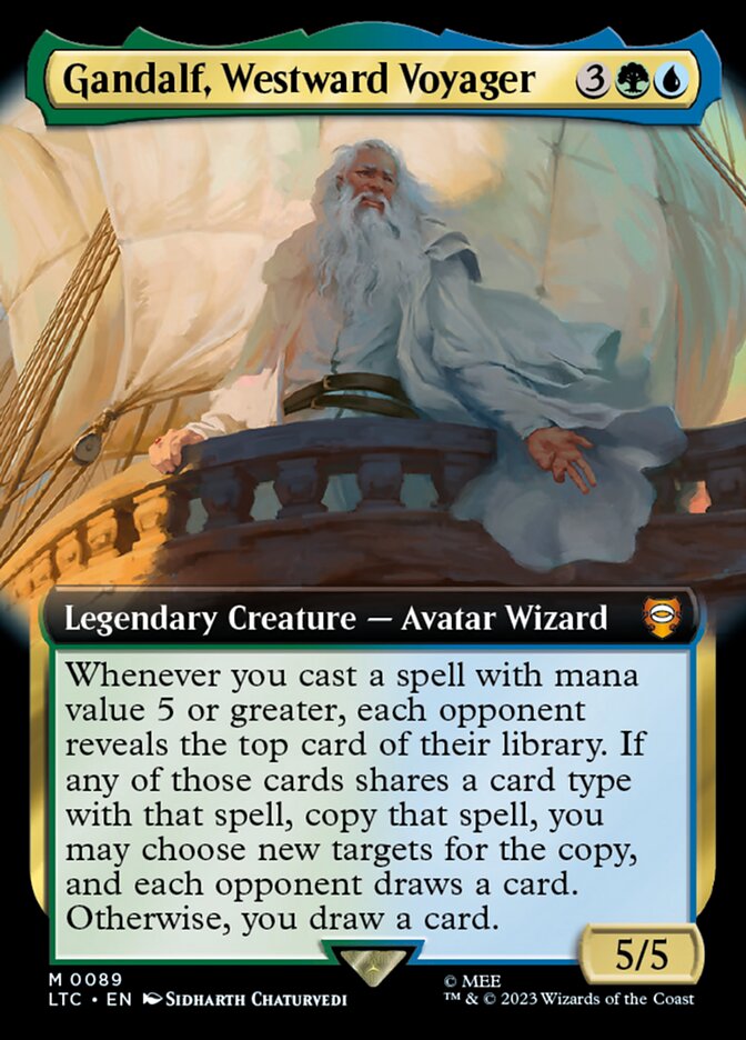 Magic the Gathering Card - Gandalf, Westward Voyager - MTG Circle