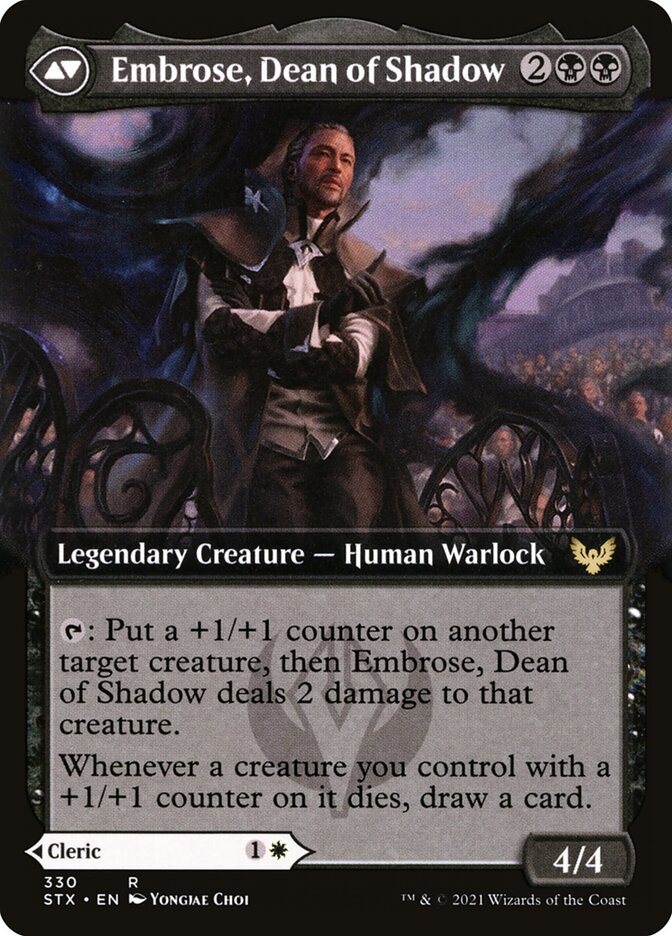 Magic the Gathering Card - Embrose, Dean of Shadow - MTG Circle