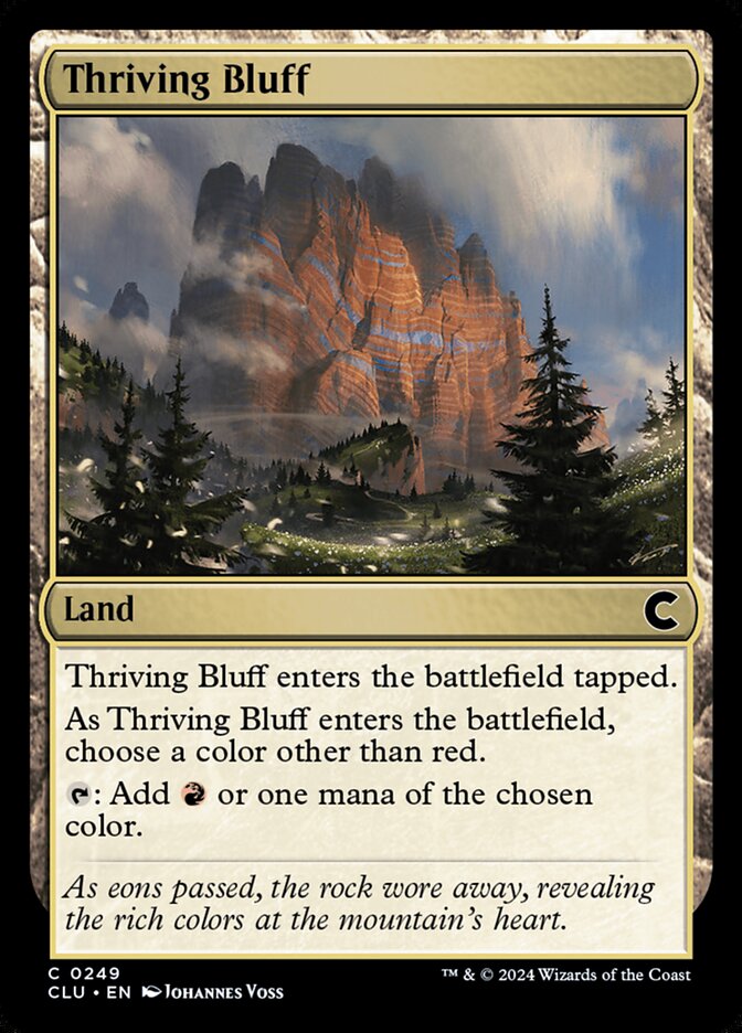 Magic the Gathering Card - Thriving Bluff - MTG Circle