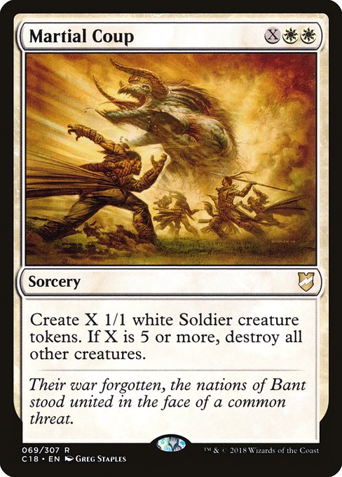 Magic the Gathering Card - Martial Coup - MTG Circle