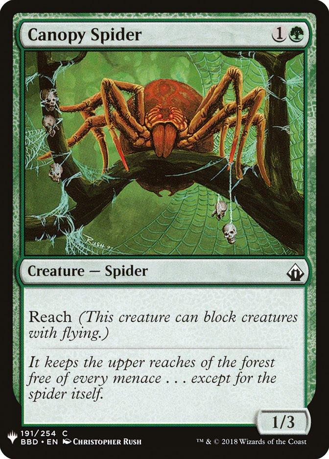 Magic the Gathering Card - Canopy Spider - MTG Circle