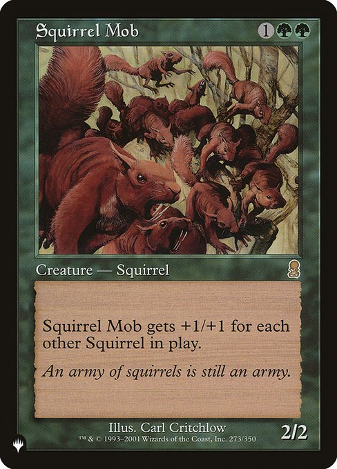 Magic the Gathering Card - Squirrel Mob - MTG Circle