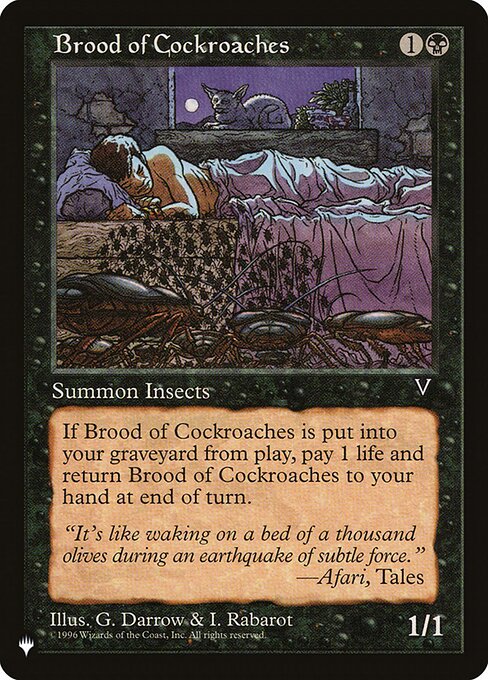 Magic the Gathering Card - Brood of Cockroaches - MTG Circle