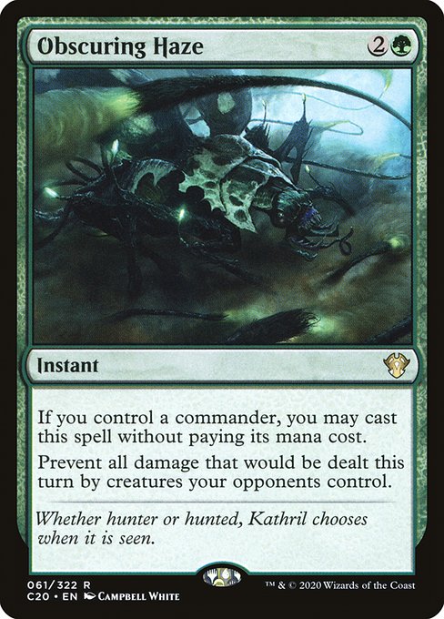 Magic the Gathering Card - Obscuring Haze - MTG Circle