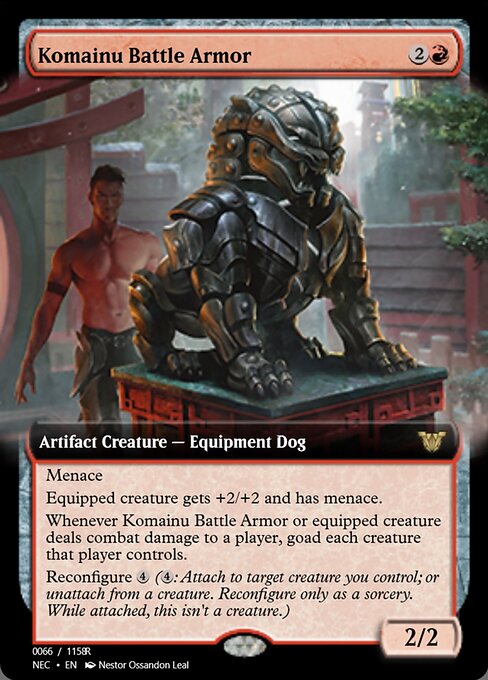 Magic the Gathering Card - Komainu Battle Armor - MTG Circle