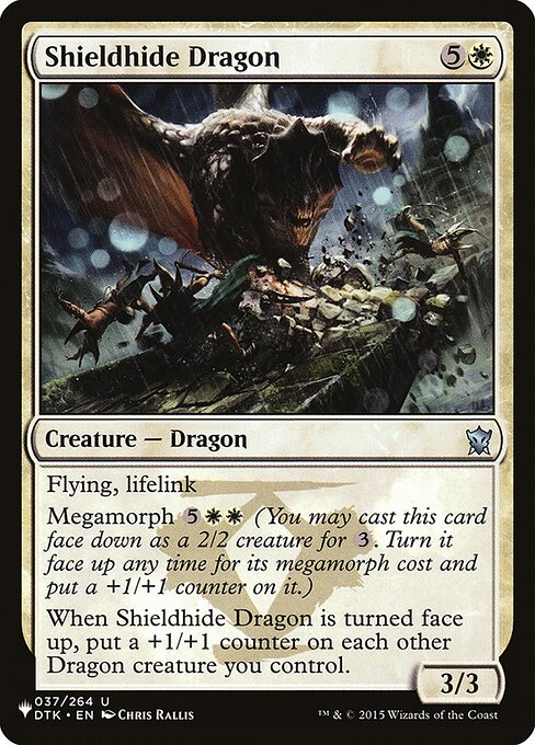 Magic the Gathering Card - Shieldhide Dragon - MTG Circle