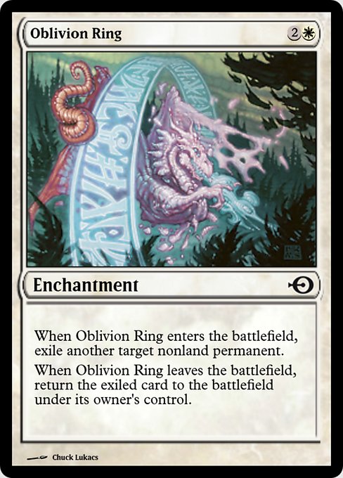 Magic the Gathering Card - Oblivion Ring - MTG Circle