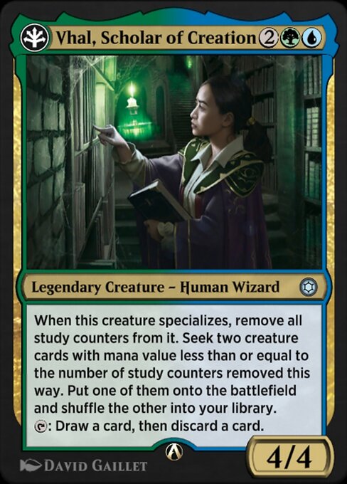 Magic the Gathering Card - Vhal, Scholar of Creation - MTG Circle