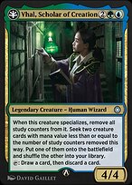Magic the Gathering Card - Vhal, Scholar of Creation - MTG Circle