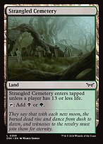 Magic the Gathering Card - Strangled Cemetery - MTG Circle