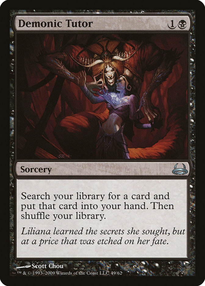 Magic the Gathering Card - Demonic Tutor - MTG Circle