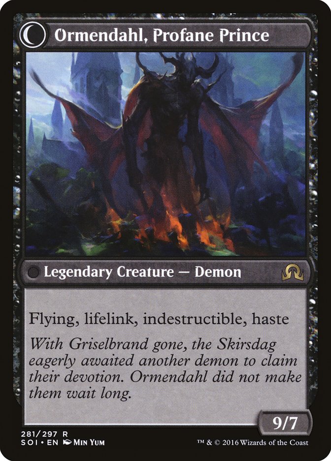 Magic the Gathering Card - Ormendahl, Profane Prince - MTG Circle