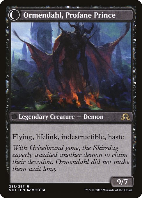 Magic the Gathering Card - Ormendahl, Profane Prince - MTG Circle