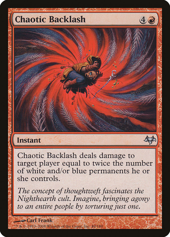 Magic the Gathering Card - Chaotic Backlash - MTG Circle
