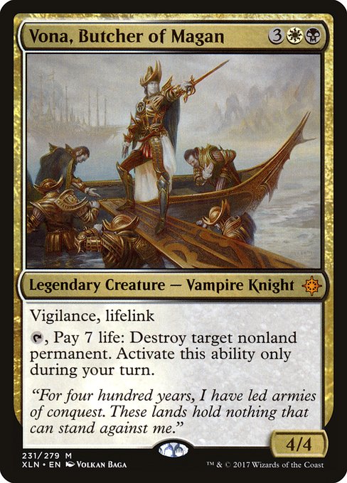 Magic the Gathering Card - Vona, Butcher of Magan - MTG Circle