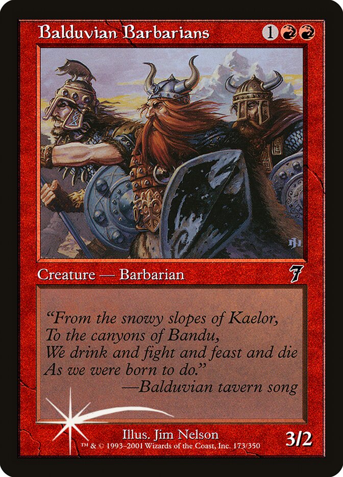 Magic the Gathering Card - Balduvian Barbarians - MTG Circle
