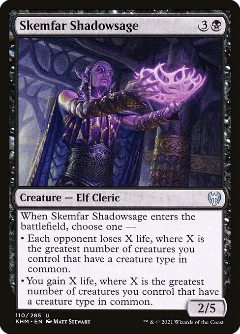 Magic the Gathering Card - Skemfar Shadowsage - MTG Circle