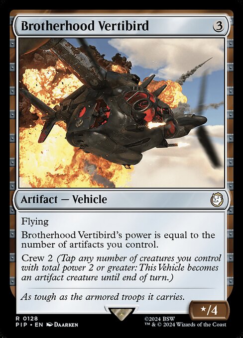 Magic the Gathering Card - Brotherhood Vertibird - MTG Circle