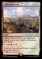 Magic the Gathering Card - Clifftop Retreat - MTG Circle