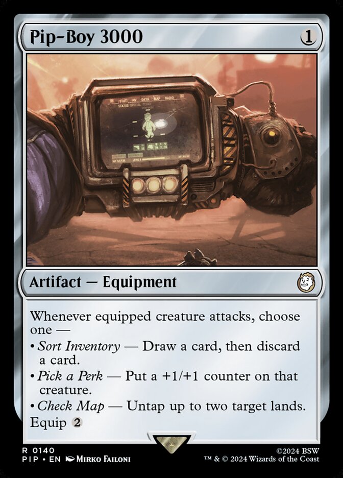 Magic the Gathering Card - Pip-Boy 3000 - MTG Circle
