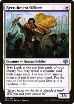 Magic the Gathering Card - Recruitment Officer - MTG Circle