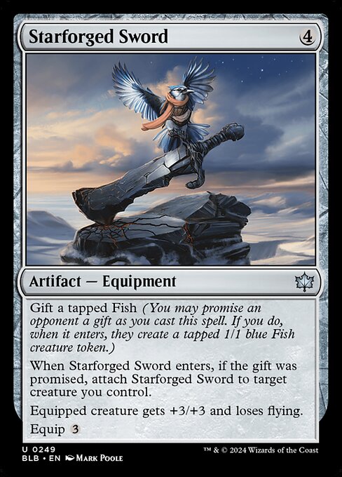 Magic the Gathering Card - Starforged Sword - MTG Circle