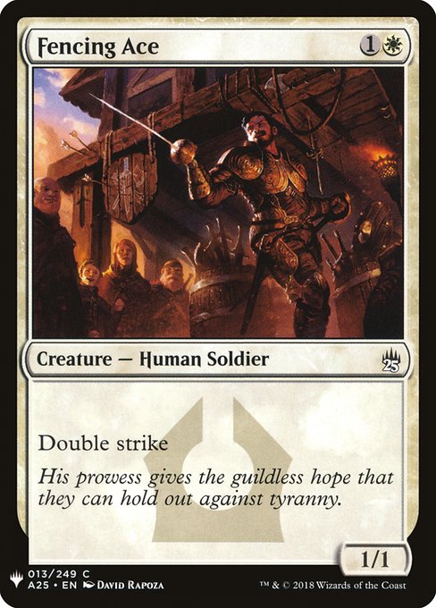 Magic the Gathering Card - Fencing Ace - MTG Circle