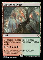 Magic the Gathering Card - Copperline Gorge - MTG Circle