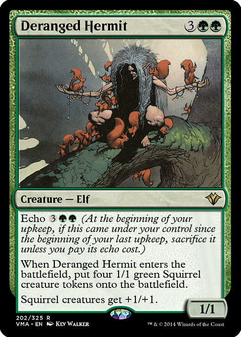 Magic the Gathering Card - Deranged Hermit - MTG Circle
