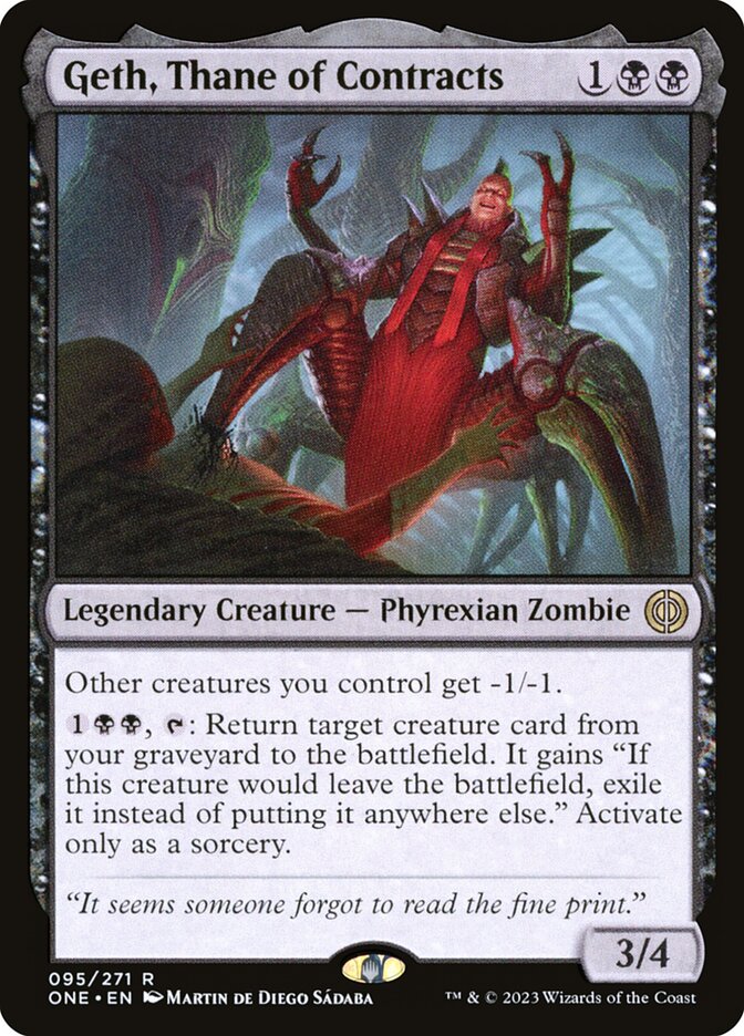 Magic the Gathering Card - Geth, Thane of Contracts - MTG Circle
