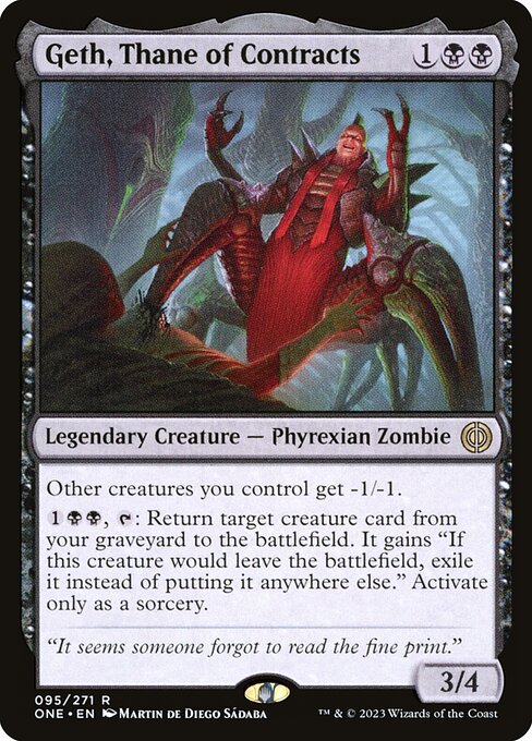 Magic the Gathering Card - Geth, Thane of Contracts - MTG Circle