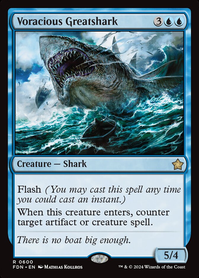 Magic the Gathering Card - Voracious Greatshark - MTG Circle