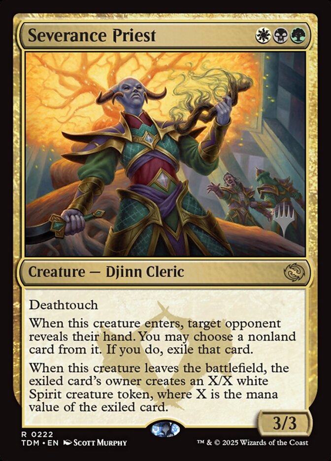Magic the Gathering Card - Severance Priest - MTG Circle