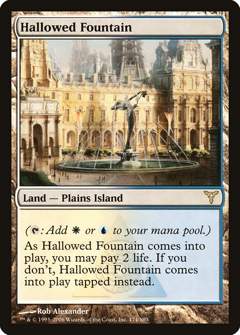 Magic the Gathering Card - Hallowed Fountain - MTG Circle