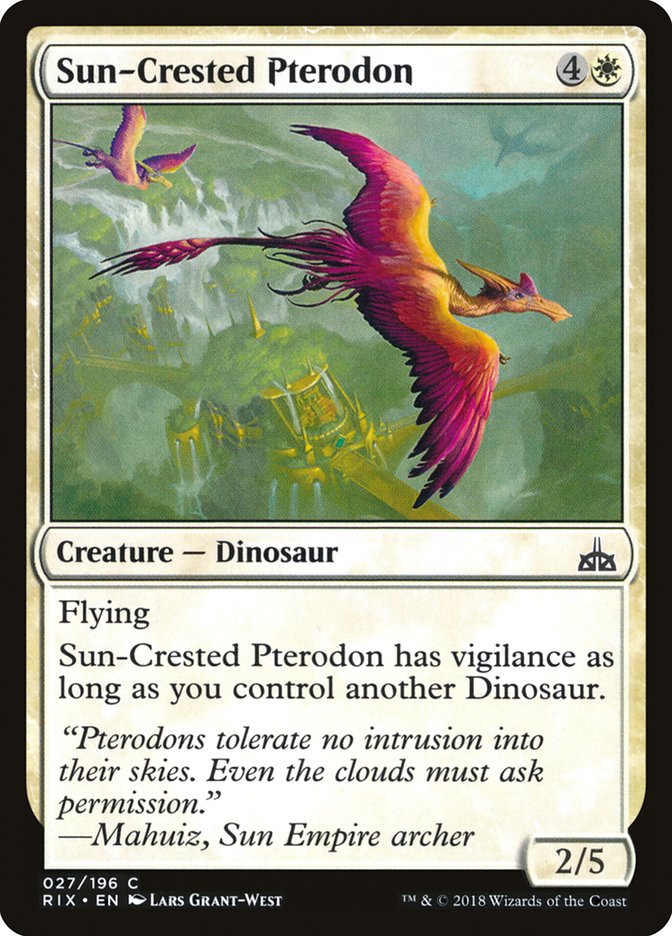 Magic the Gathering Card - Sun-Crested Pterodon - MTG Circle
